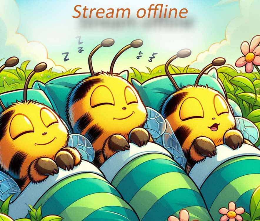 Die Bienen schlafen...